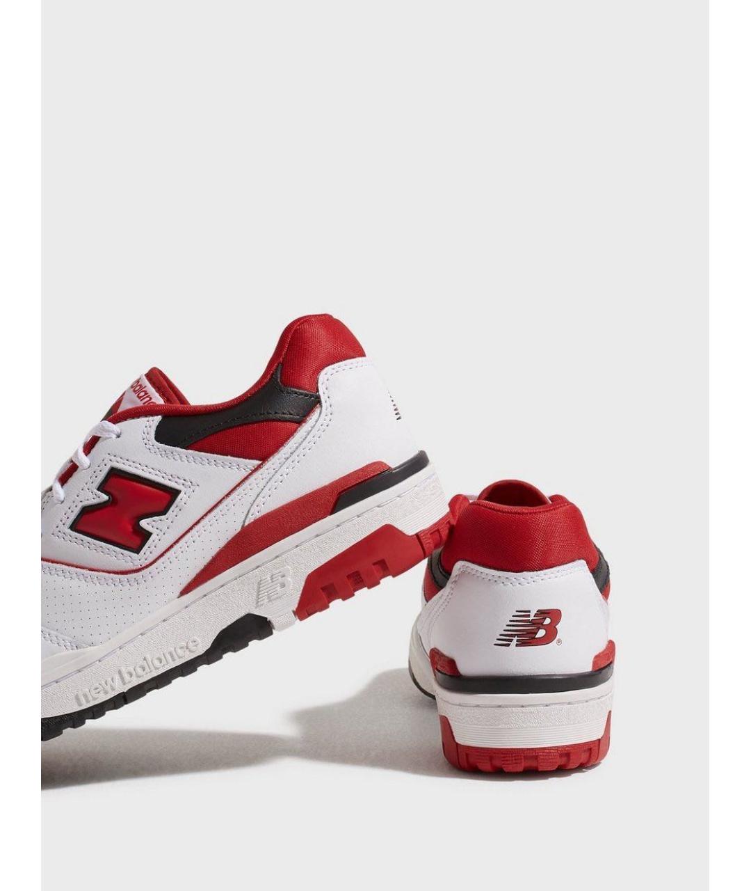 NEW BALANCE Белые кожаные низкие кроссовки / кеды, фото 2