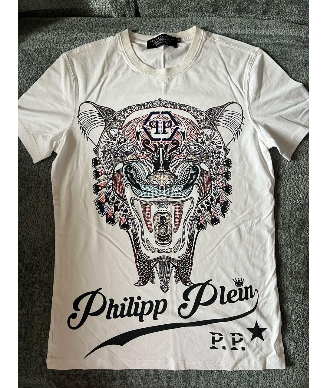 PHILIPP PLEIN Хлопко-эластановая футболка, фото 4
