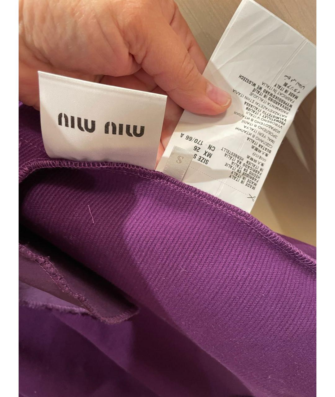MIU MIU Черная юбка мини, фото 7