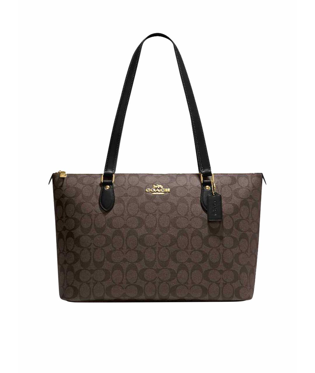 COACH Коричневая кожаная сумка тоут, фото 1