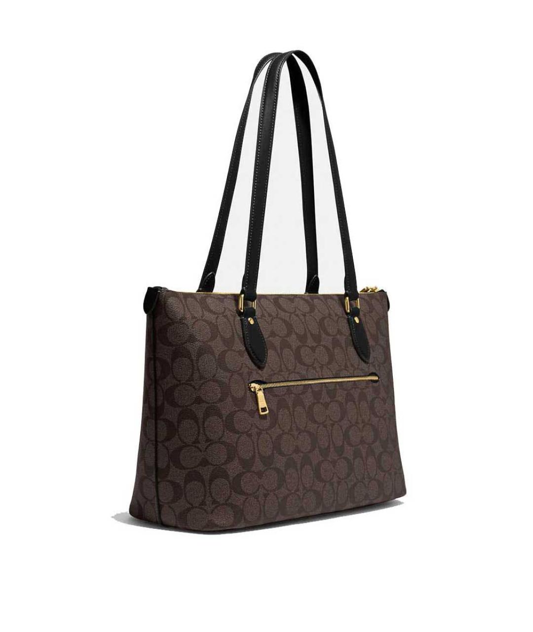 COACH Коричневая кожаная сумка тоут, фото 2