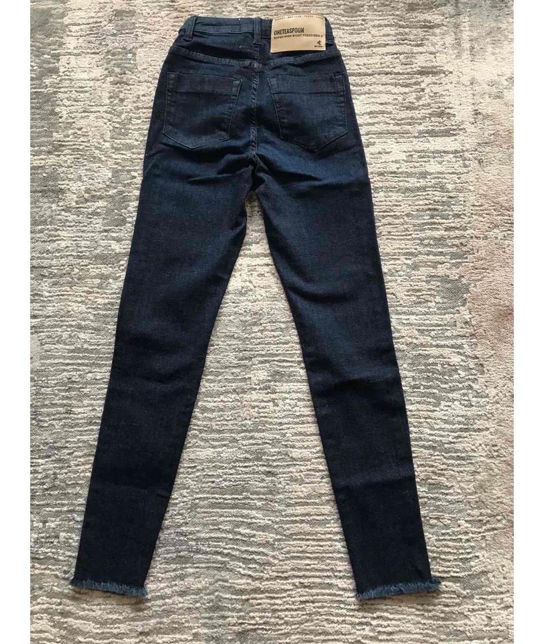 ONE TEASPOON Серые хлопковые джинсы слим, фото 2