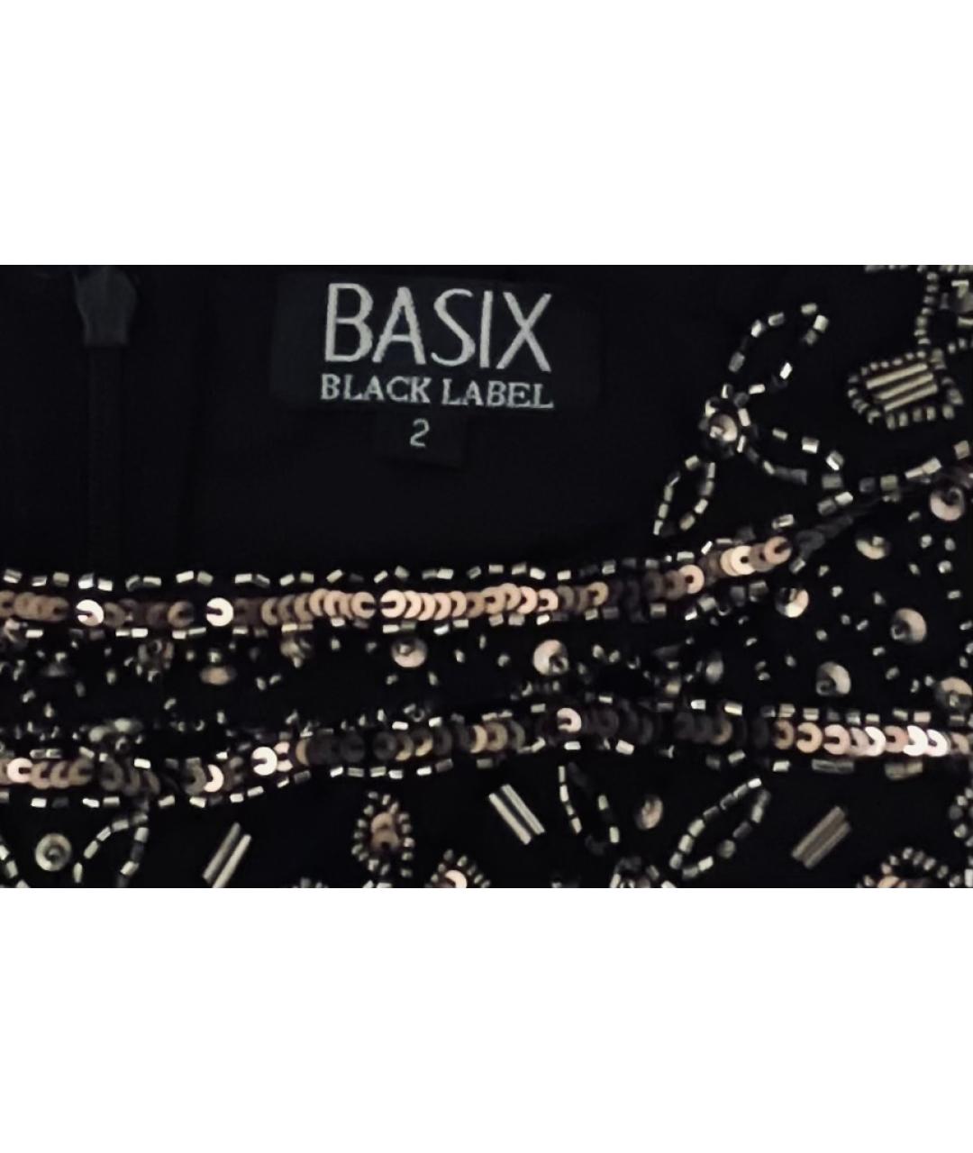 BASIX Черное полиэстеровое вечернее платье, фото 5
