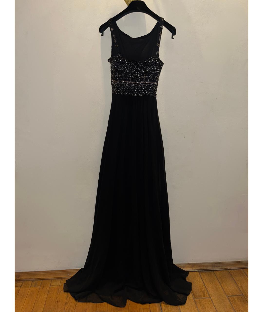 BASIX Черное полиэстеровое вечернее платье, фото 2