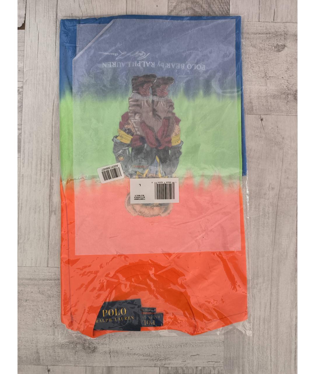 POLO RALPH LAUREN Мульти хлопковая футболка, фото 9