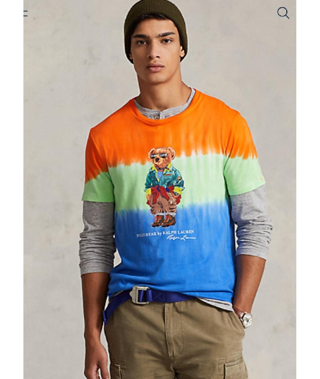 POLO RALPH LAUREN Мульти хлопковая футболка, фото 5