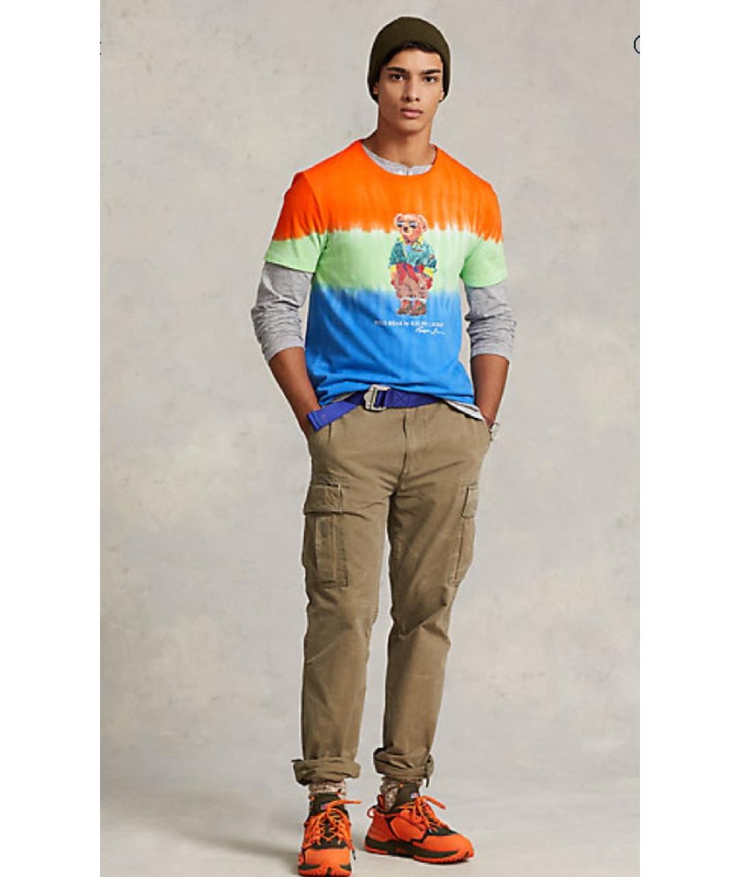 POLO RALPH LAUREN Мульти хлопковая футболка, фото 8