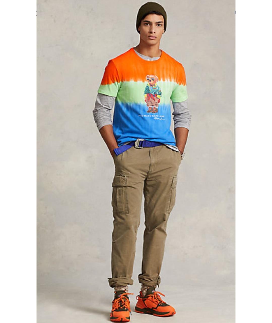 POLO RALPH LAUREN Мульти хлопковая футболка, фото 6