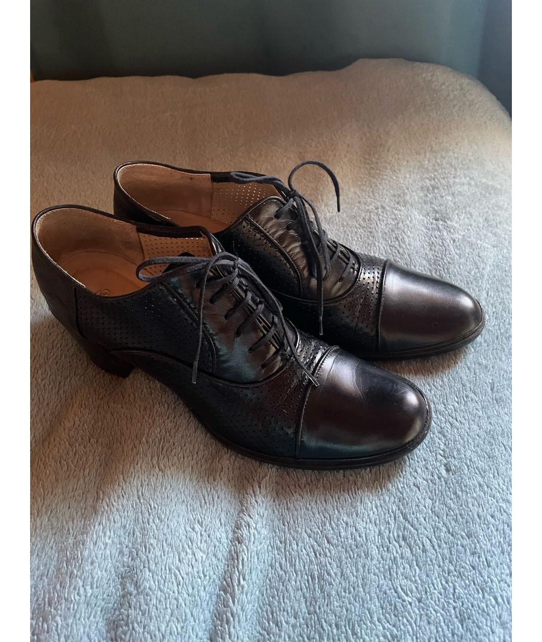 ROCCO P. Черные кожаные ботинки, фото 2