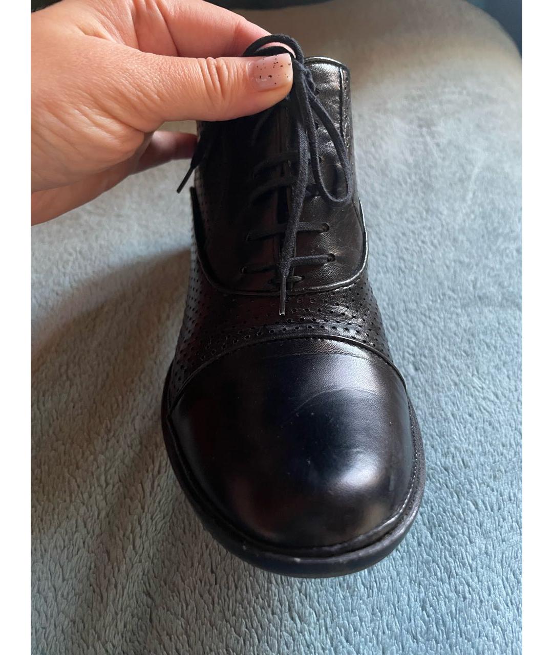 ROCCO P. Черные кожаные ботинки, фото 4
