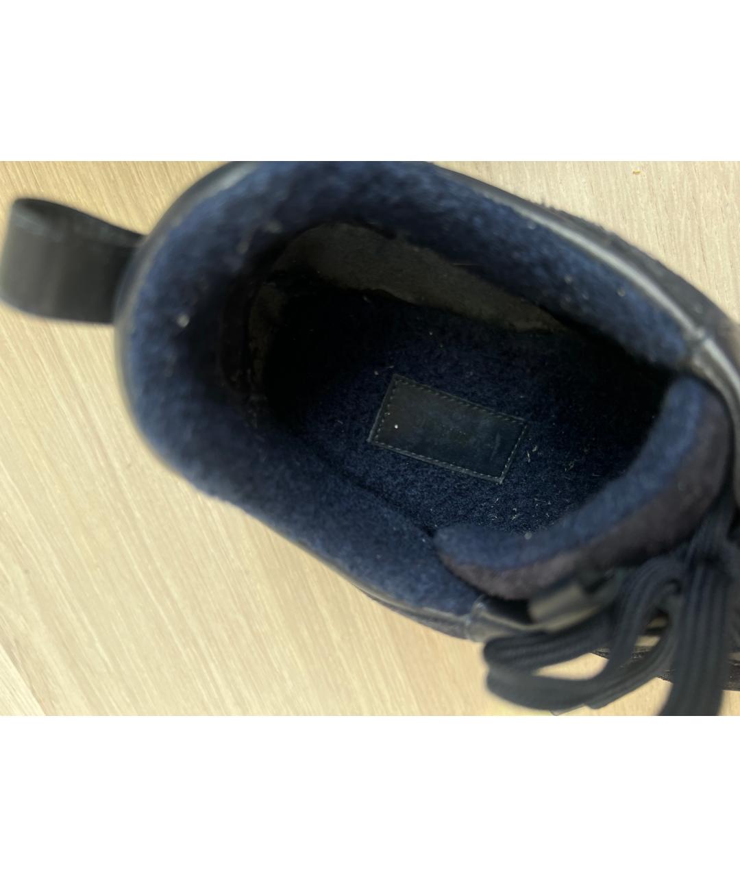 LOUIS VUITTON PRE-OWNED Темно-синие замшевые кроссовки, фото 6