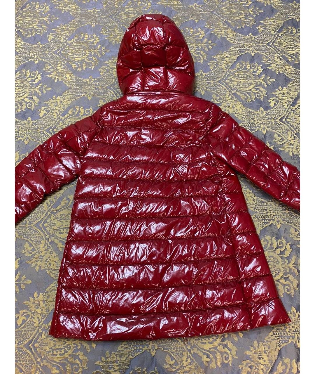 TOMMY HILFIGER Красный полиамидовый пуховик, фото 4