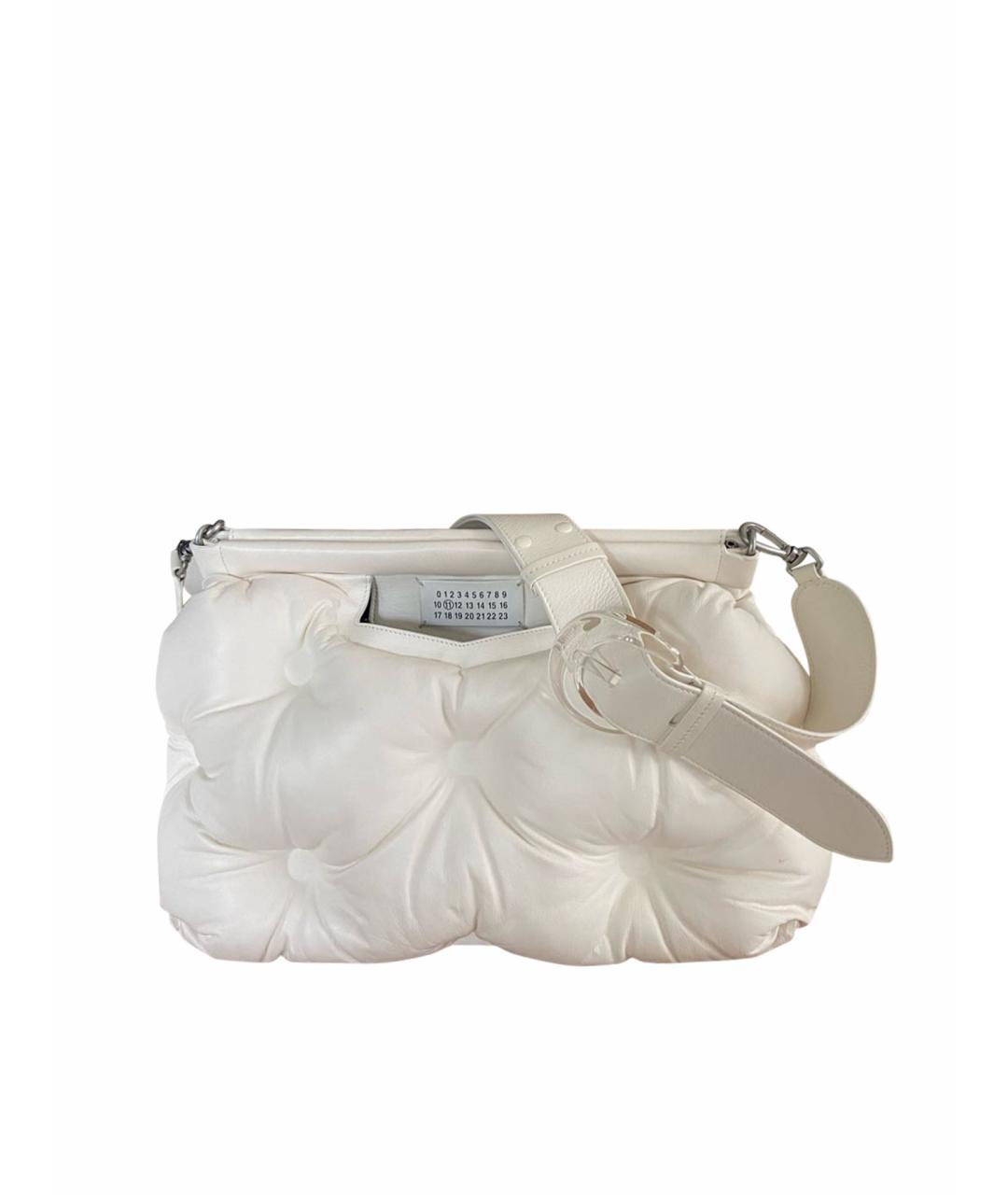 MAISON MARGIELA Белая кожаная сумка через плечо, фото 1