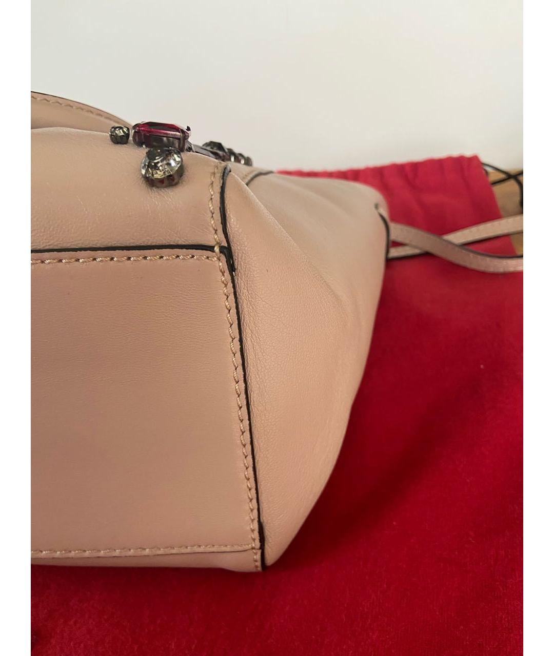 VALENTINO Кожаная сумка с короткими ручками, фото 6