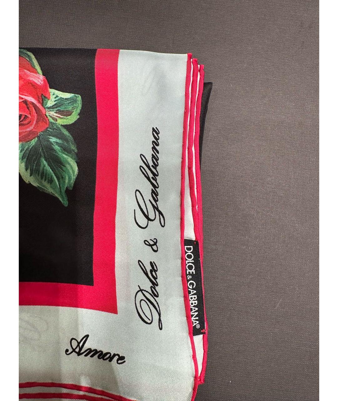 DOLCE&GABBANA Мульти шелковый платок, фото 8
