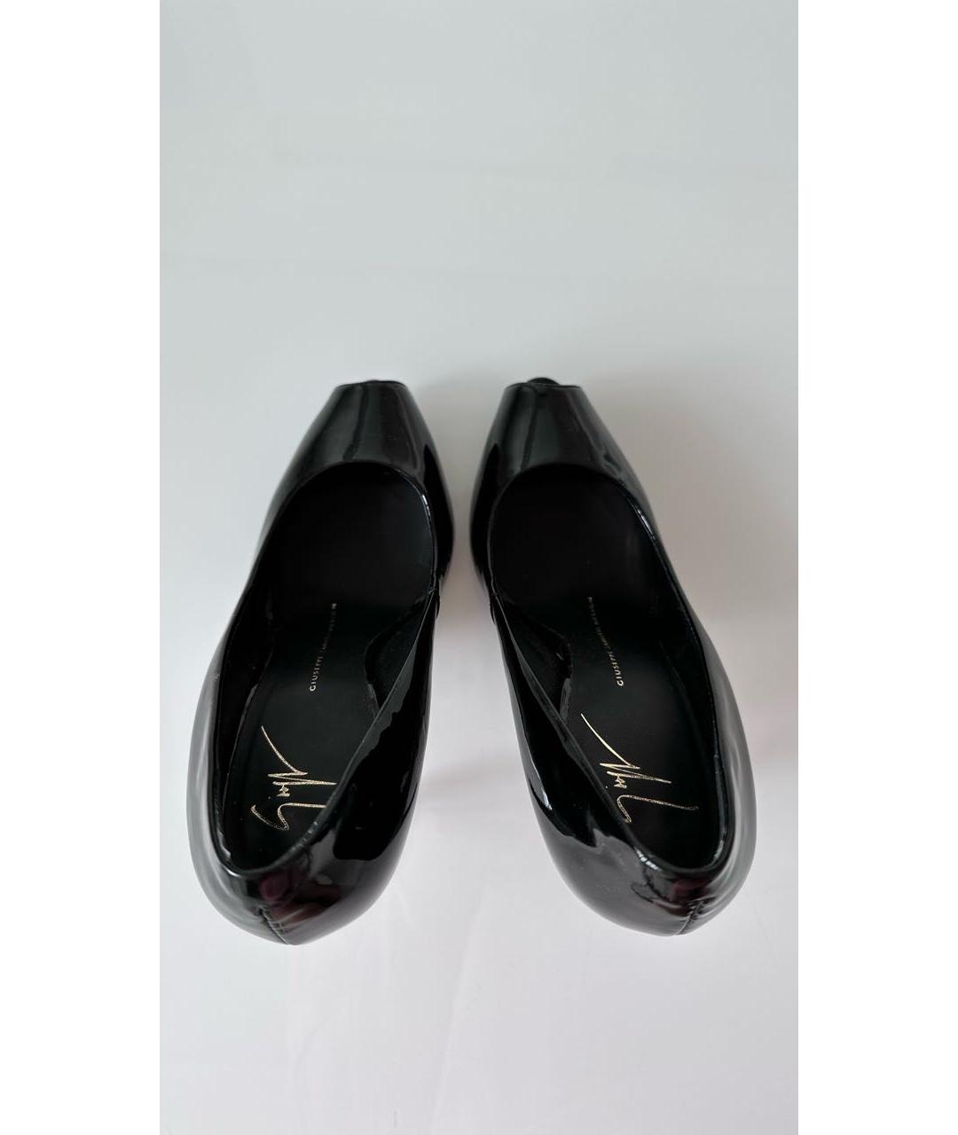 GIUSEPPE ZANOTTI DESIGN Черные туфли из лакированной кожи, фото 3