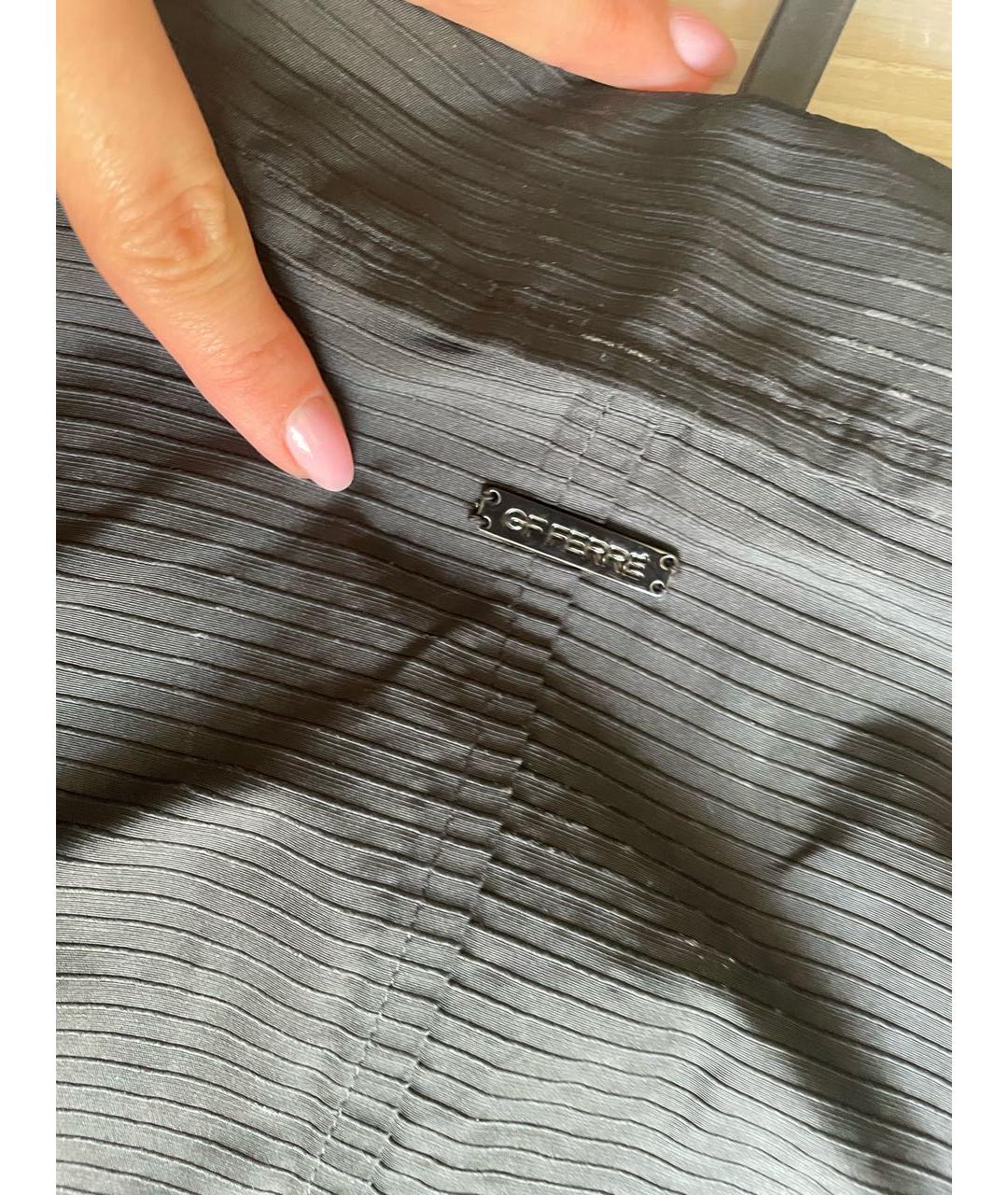 GIANFRANCO FERRE Черный синтетический жакет/пиджак, фото 6