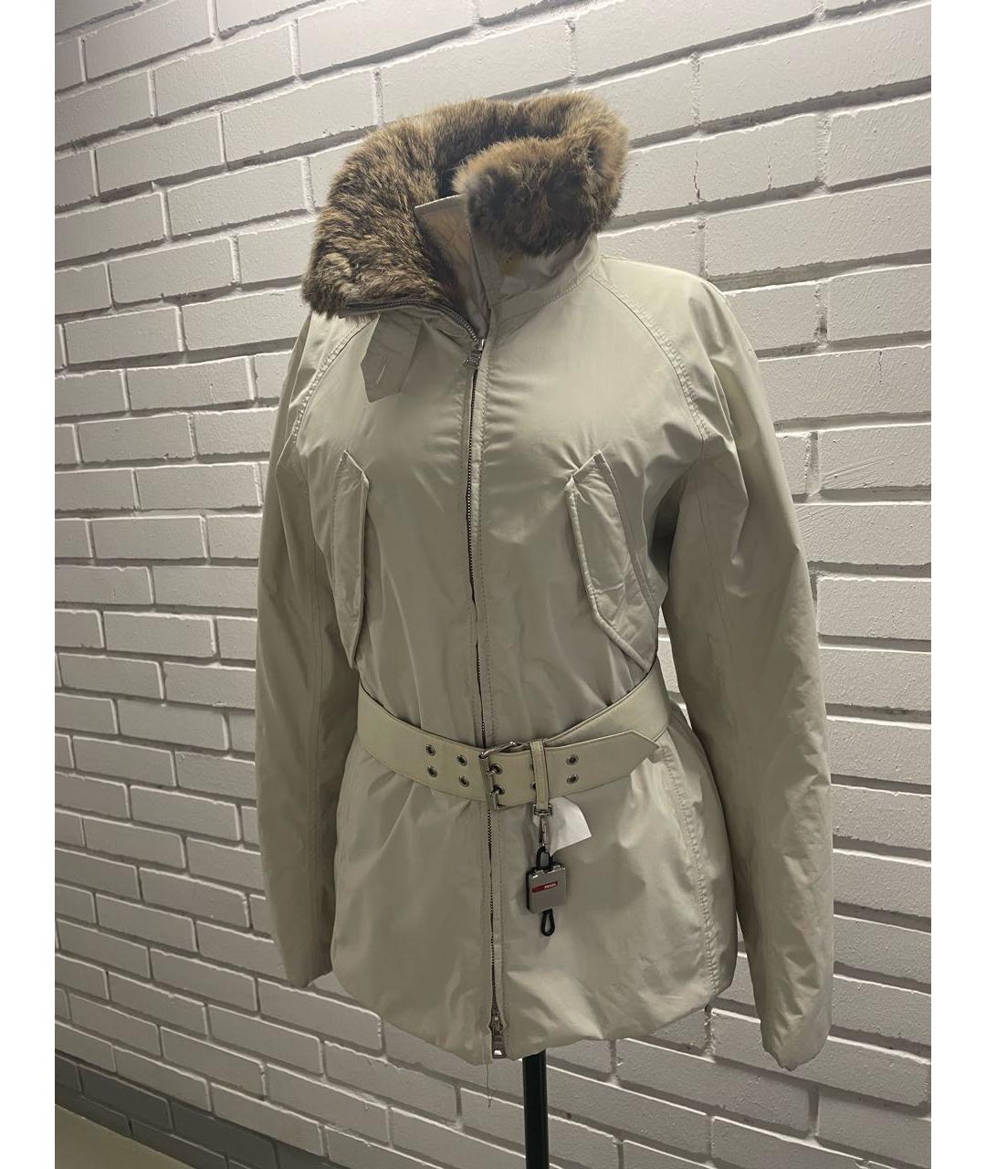 PRADA Бежевый пуховик, фото 2