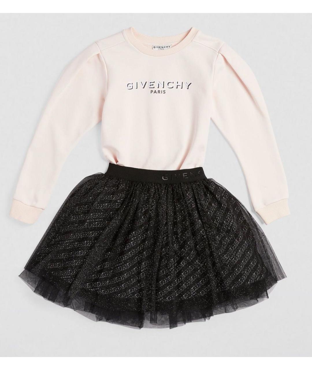 GIVENCHY KIDS Черная полиэстеровая юбка, фото 5