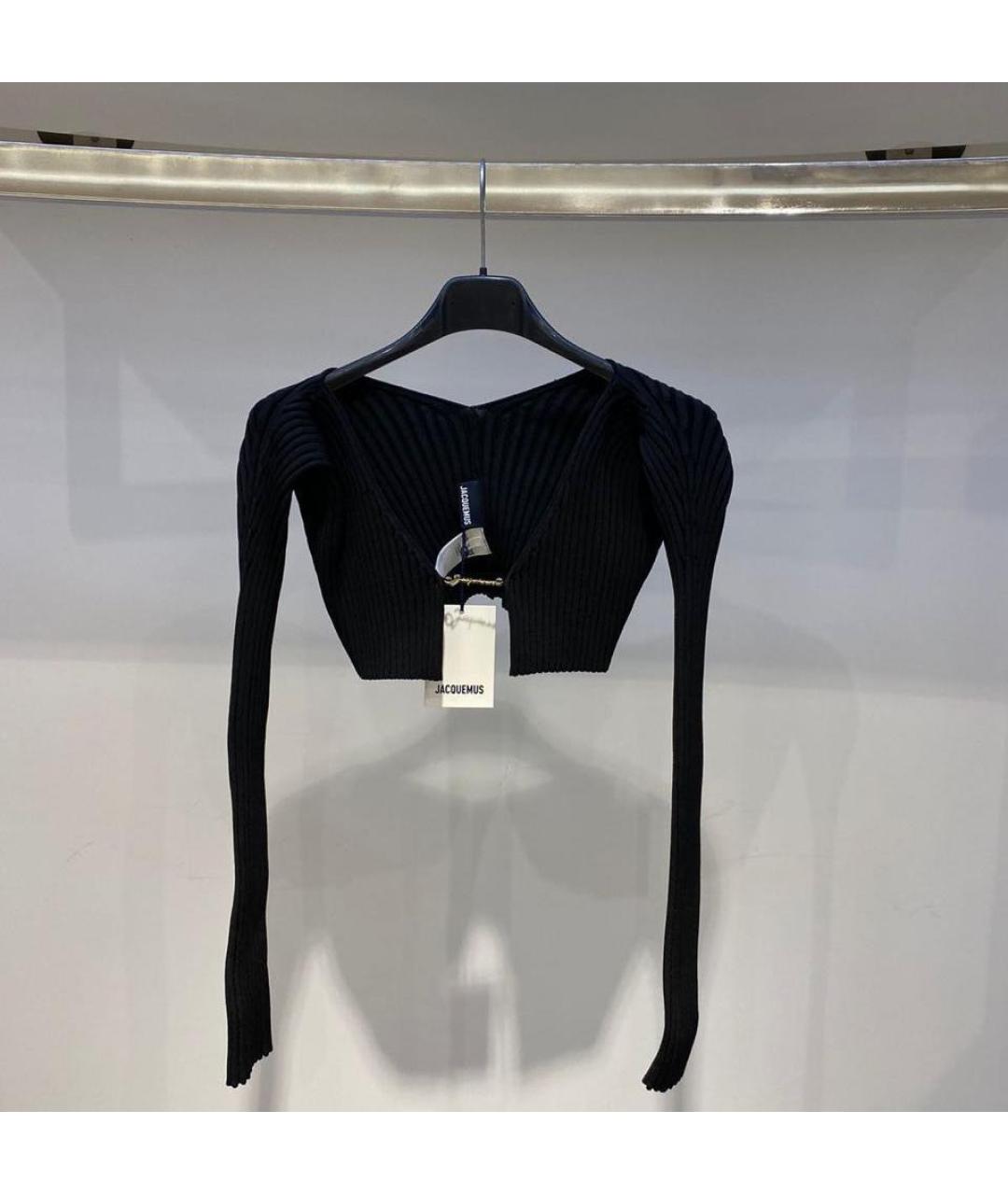 JACQUEMUS Черный кардиган, фото 3