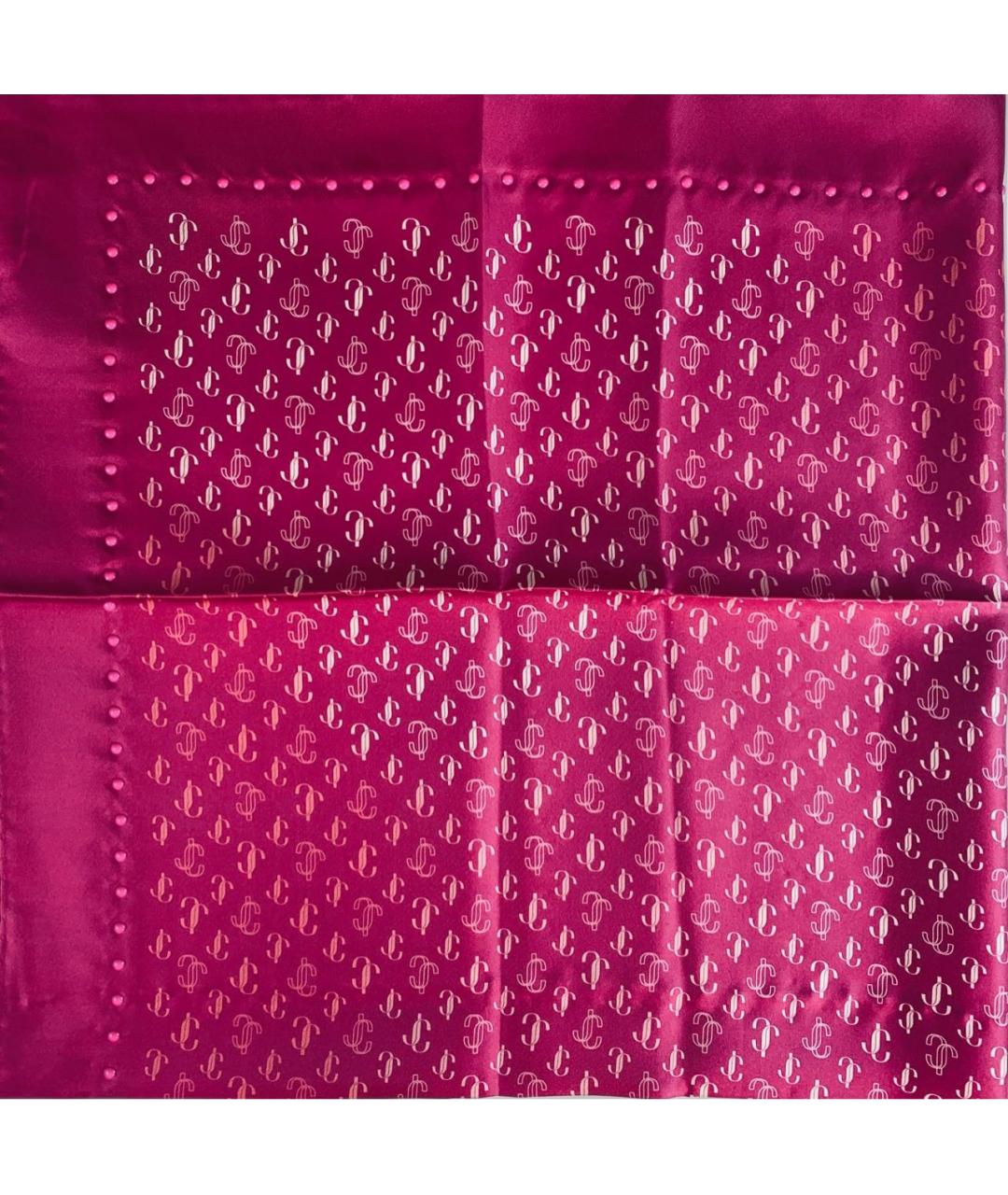 JIMMY CHOO Фуксия шелковый платок, фото 3
