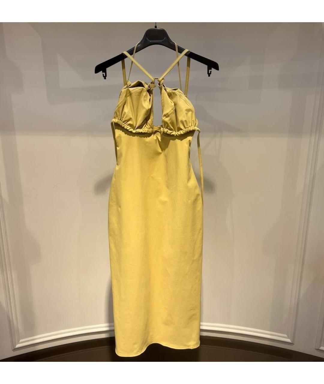 JACQUEMUS Горчичное повседневное платье, фото 2