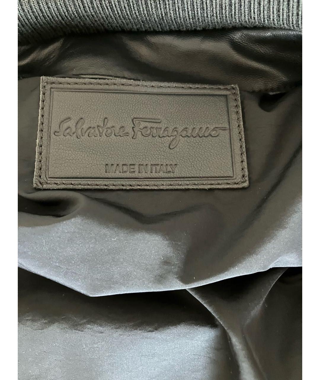 SALVATORE FERRAGAMO Кожаная куртка, фото 3