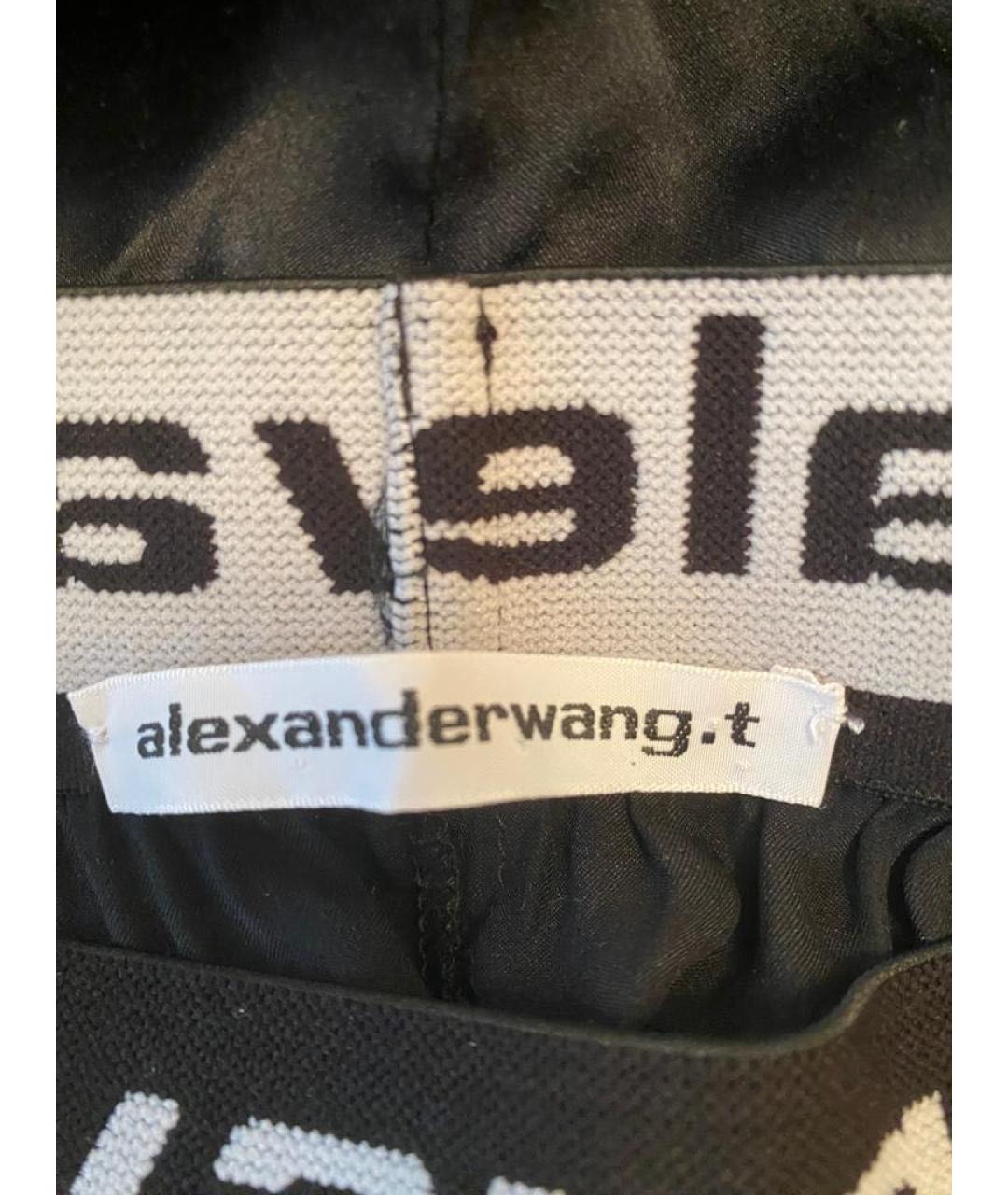 ALEXANDER WANG Черные шелковые шорты, фото 3