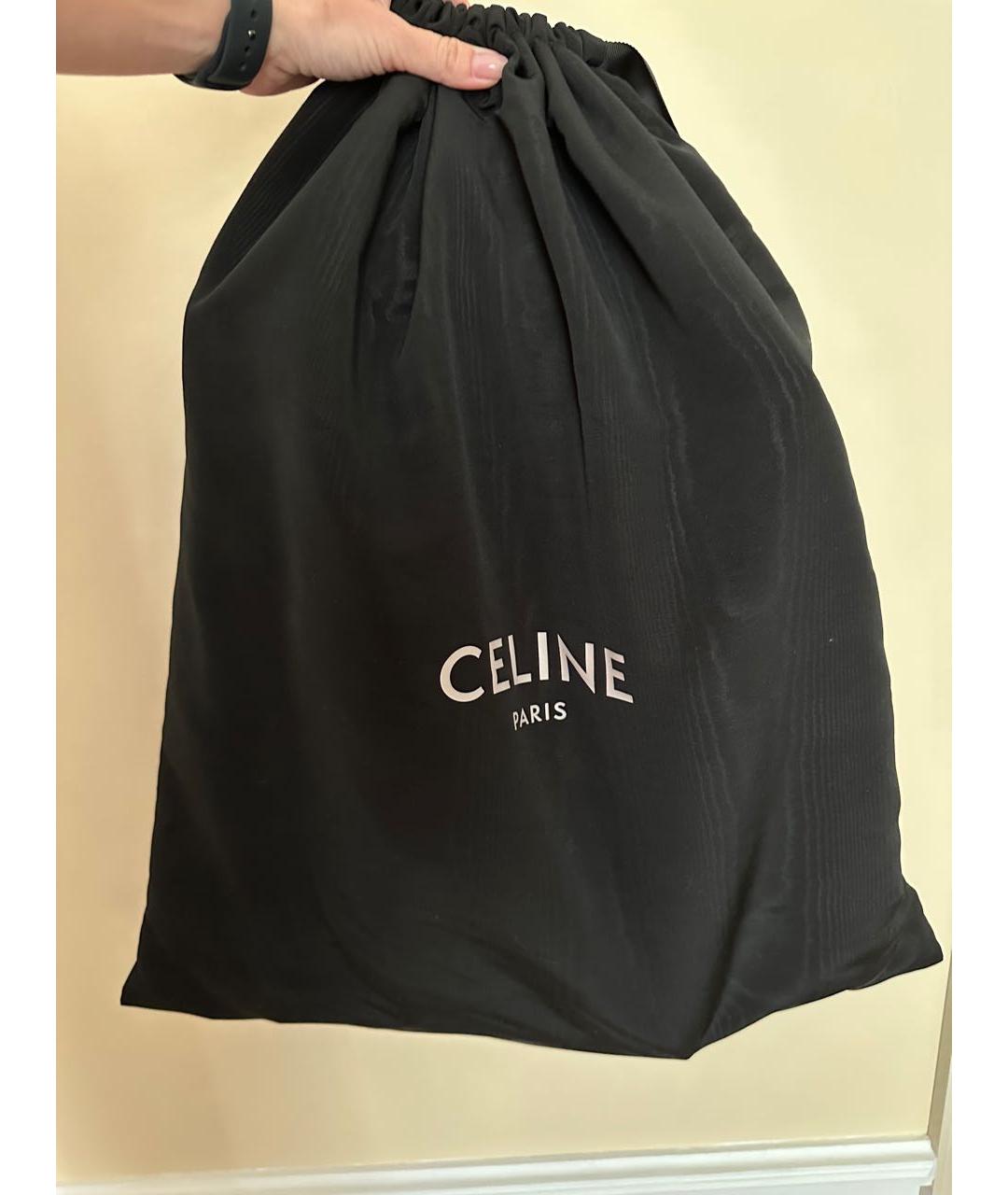 CELINE Бежевая тканевая сумка тоут, фото 6
