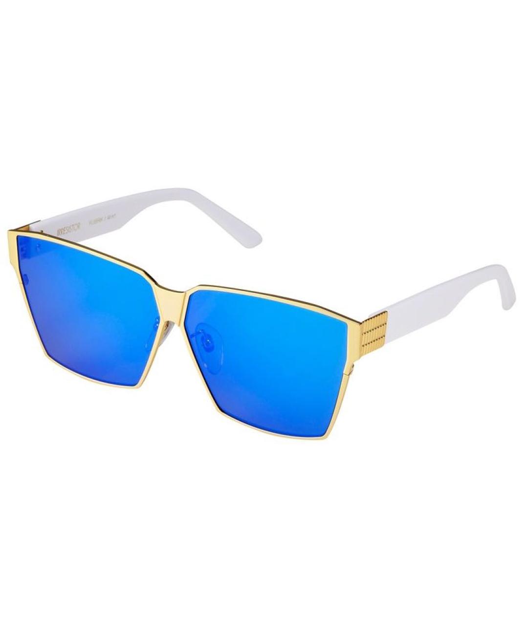 IRRESISTOR Синие металлические солнцезащитные очки, фото 1