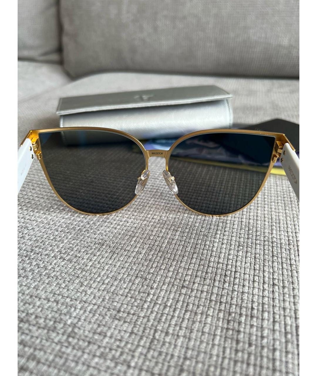 IRRESISTOR Синие металлические солнцезащитные очки, фото 8