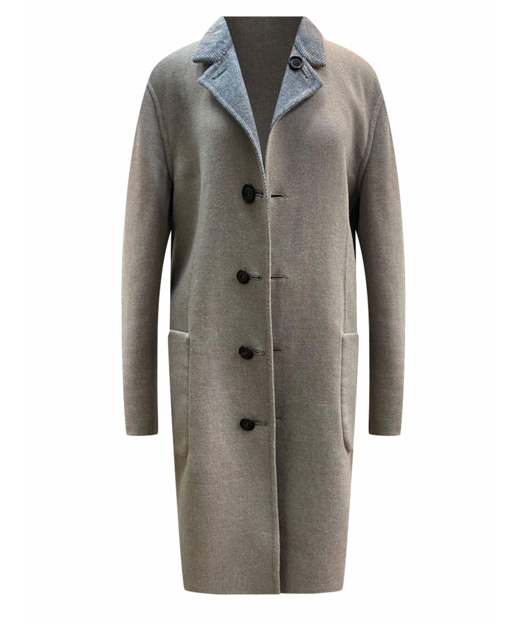 BRUNELLO CUCINELLI Бежевое шерстяное пальто, фото 1