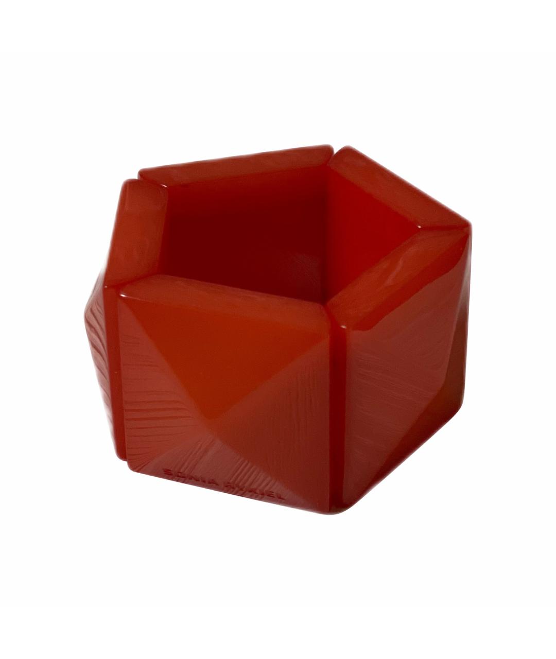 SONIA RYKIEL Красный пластиковый браслет, фото 1