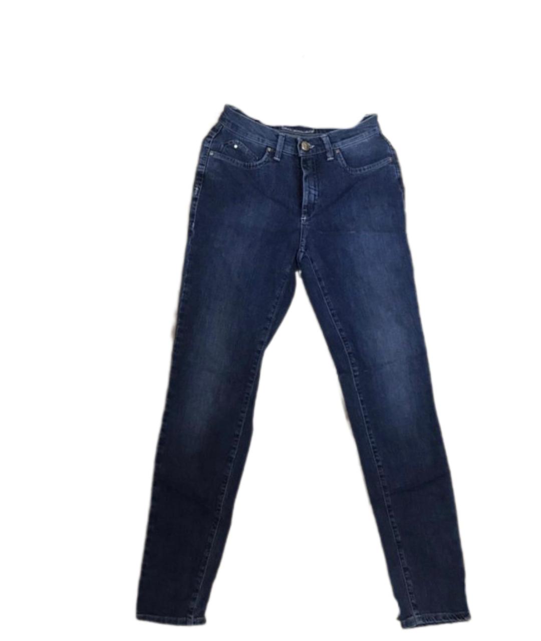 TRUSSARDI Синие хлопковые джинсы слим, фото 9