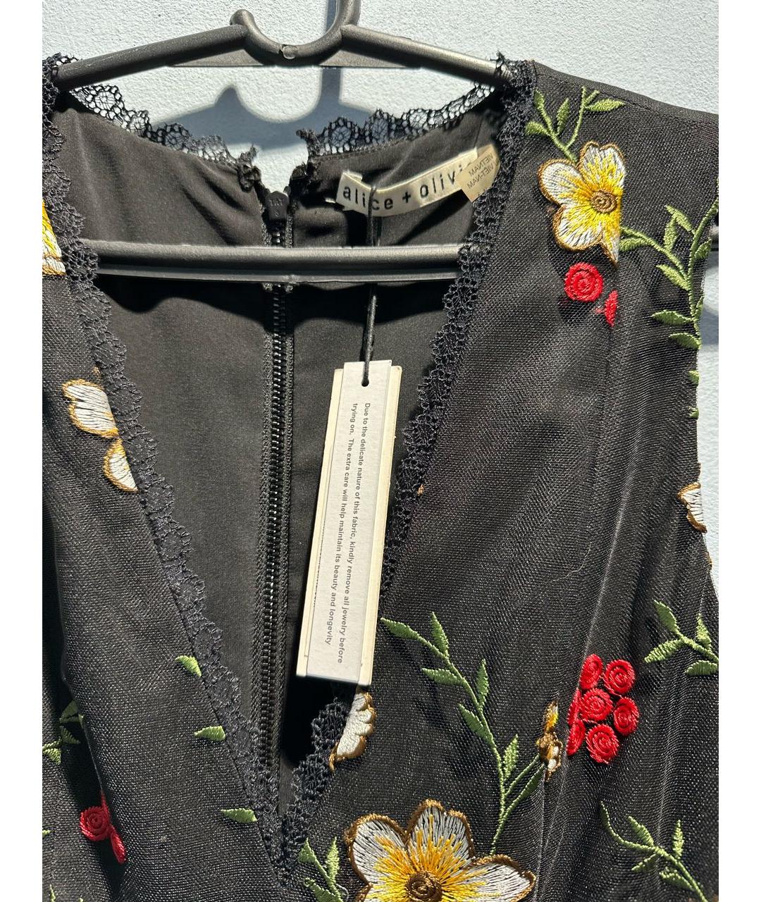 ALICE+OLIVIA Мульти полиэстеровое коктейльное платье, фото 3
