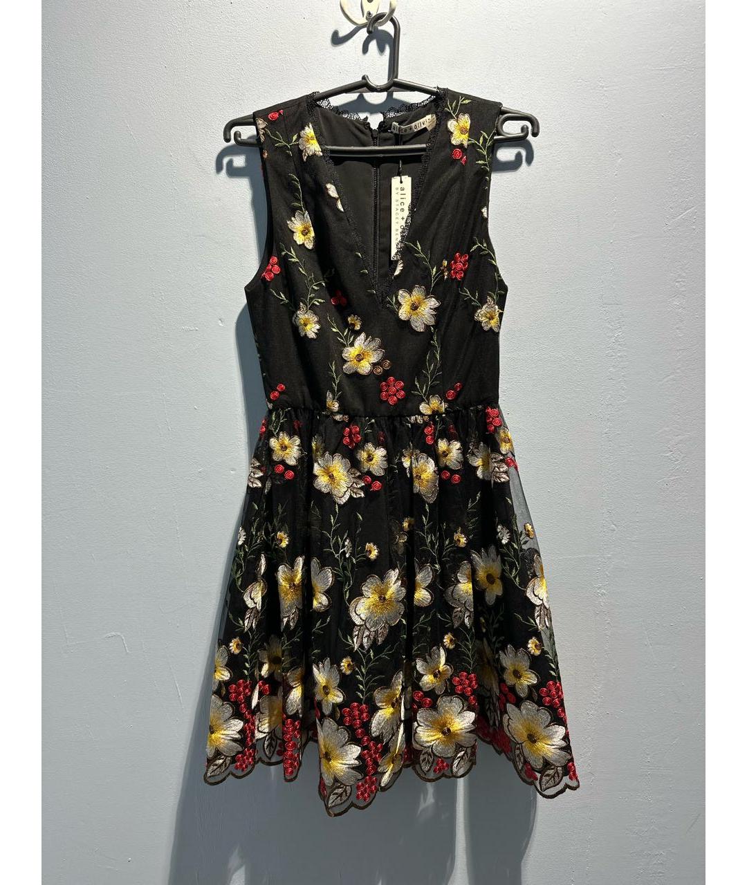 ALICE+OLIVIA Мульти полиэстеровое коктейльное платье, фото 5