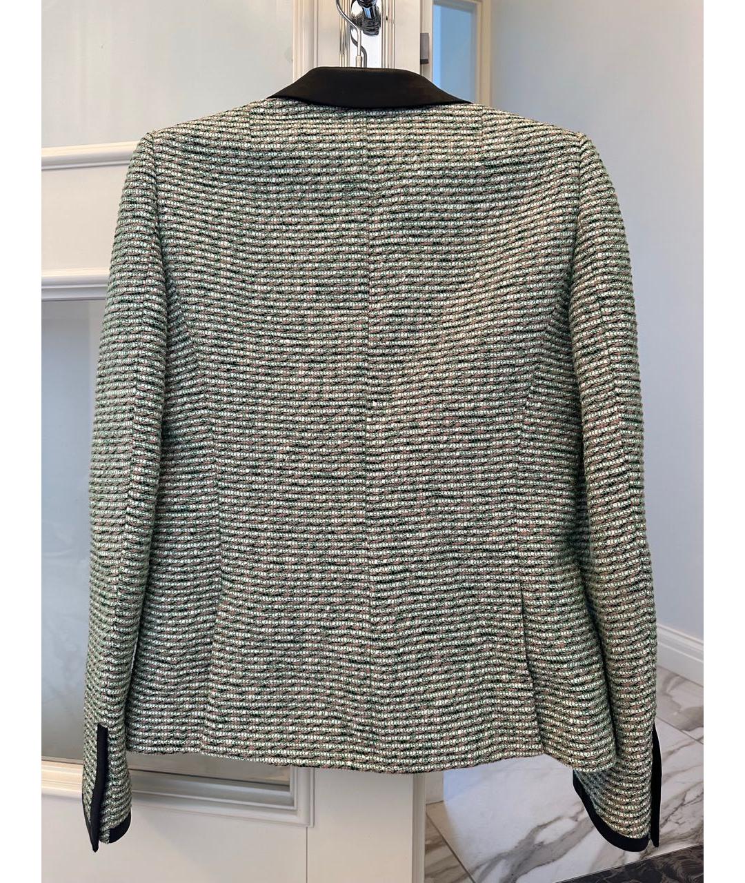 BALENCIAGA Зеленый хлопковый жакет/пиджак, фото 2
