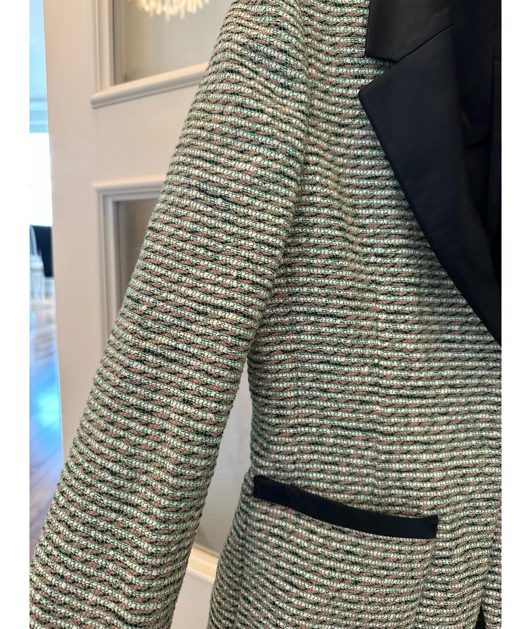 BALENCIAGA Зеленый хлопковый жакет/пиджак, фото 5