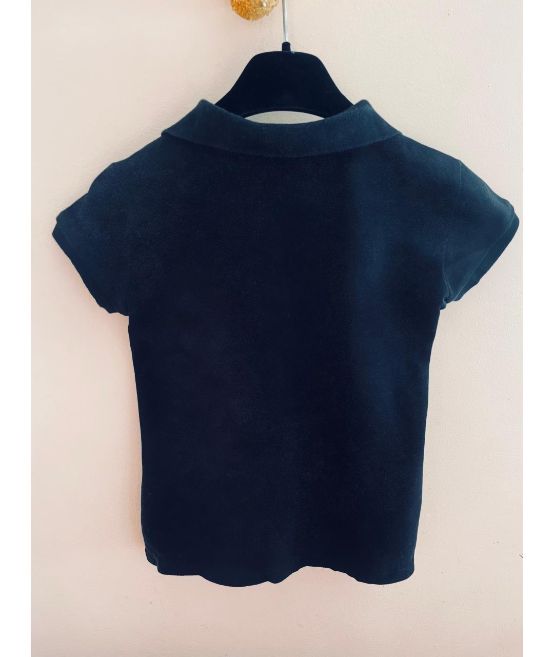 RALPH LAUREN Темно-синий хлопковый детская футболка / топ, фото 2