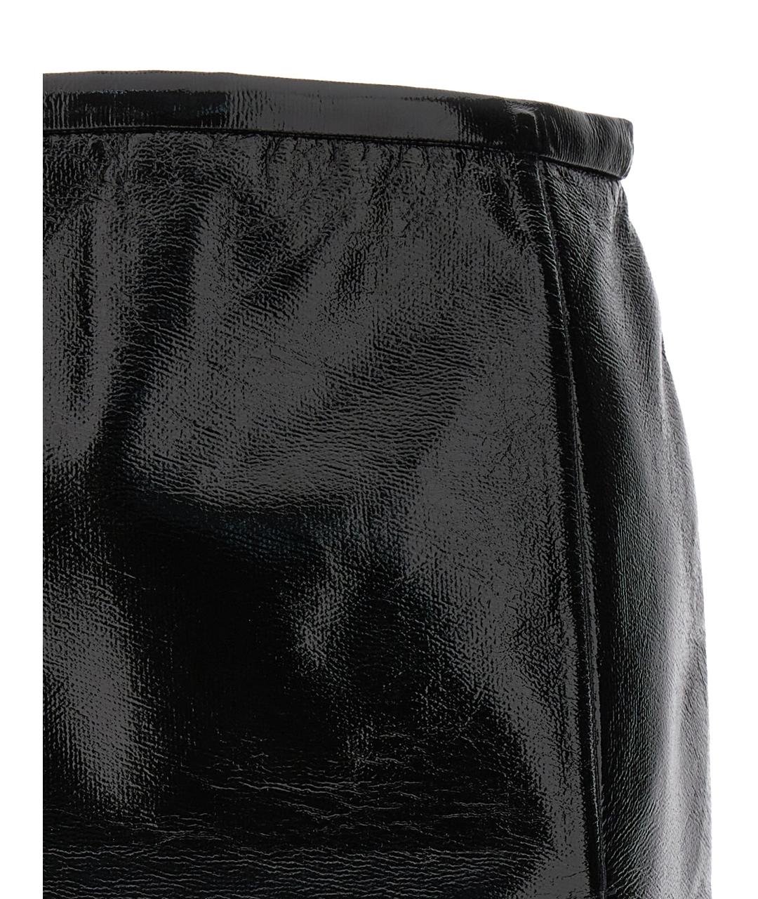 COURREGES Черная юбка мини, фото 3