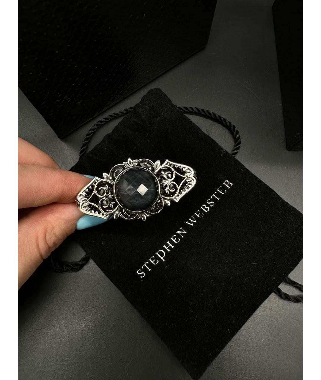 STEPHEN WEBSTER Антрацитовое серебряное кольцо, фото 3