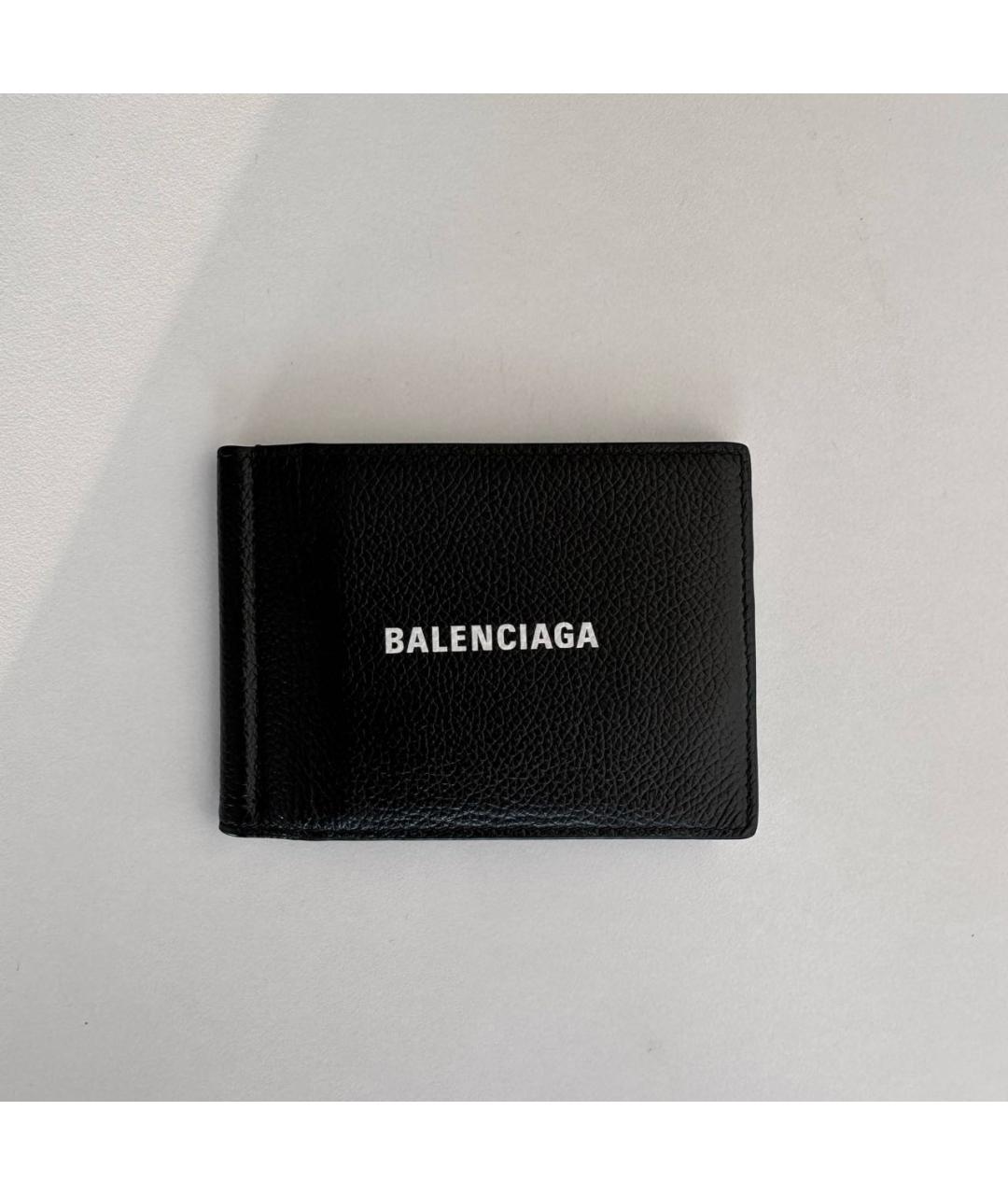BALENCIAGA Черный кожаный кардхолдер, фото 7