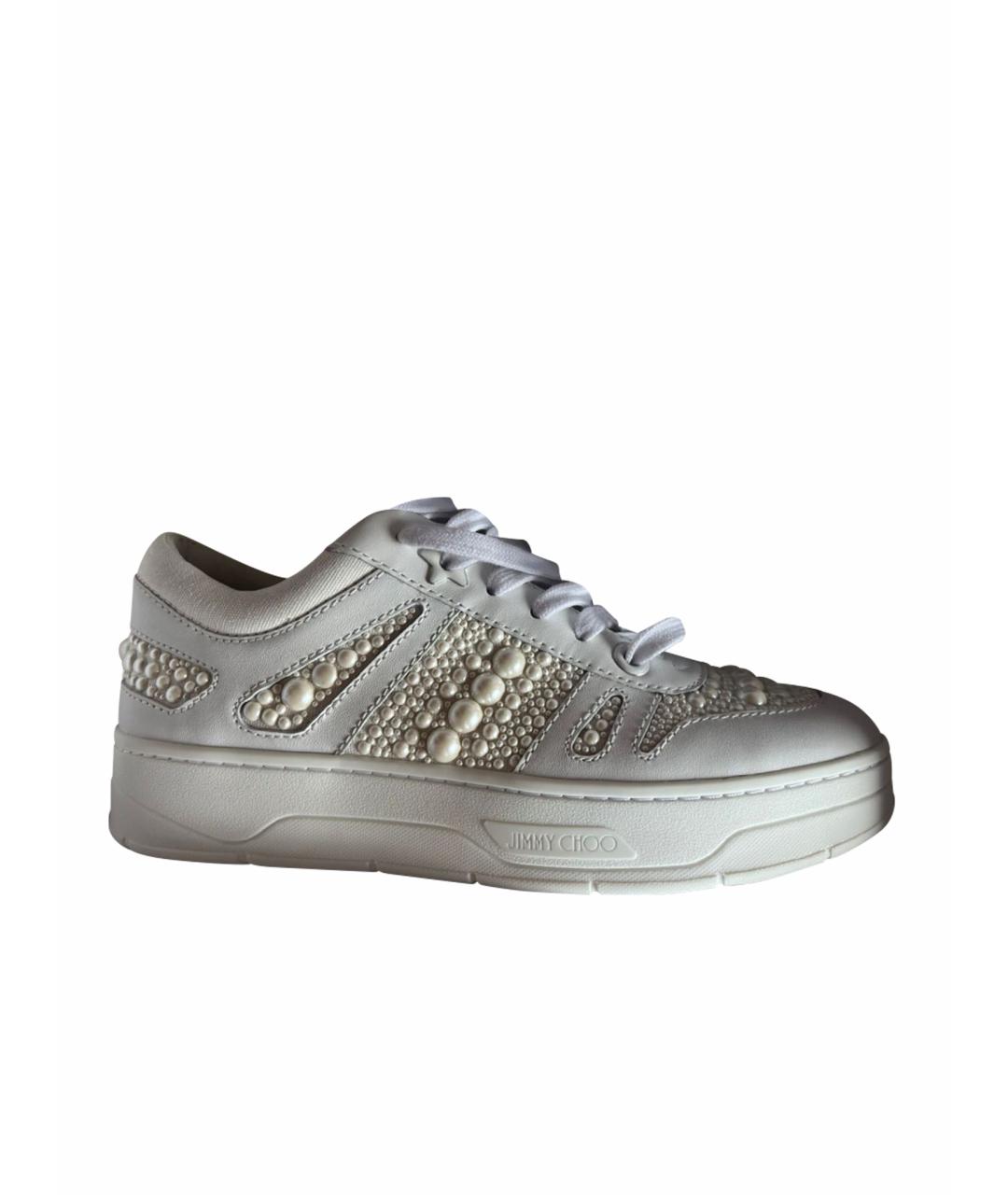 Jimmy choo silver store sneakers