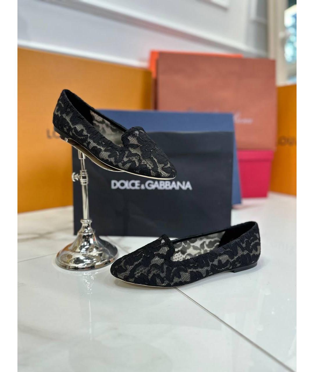 DOLCE&GABBANA Черные лоферы, фото 7