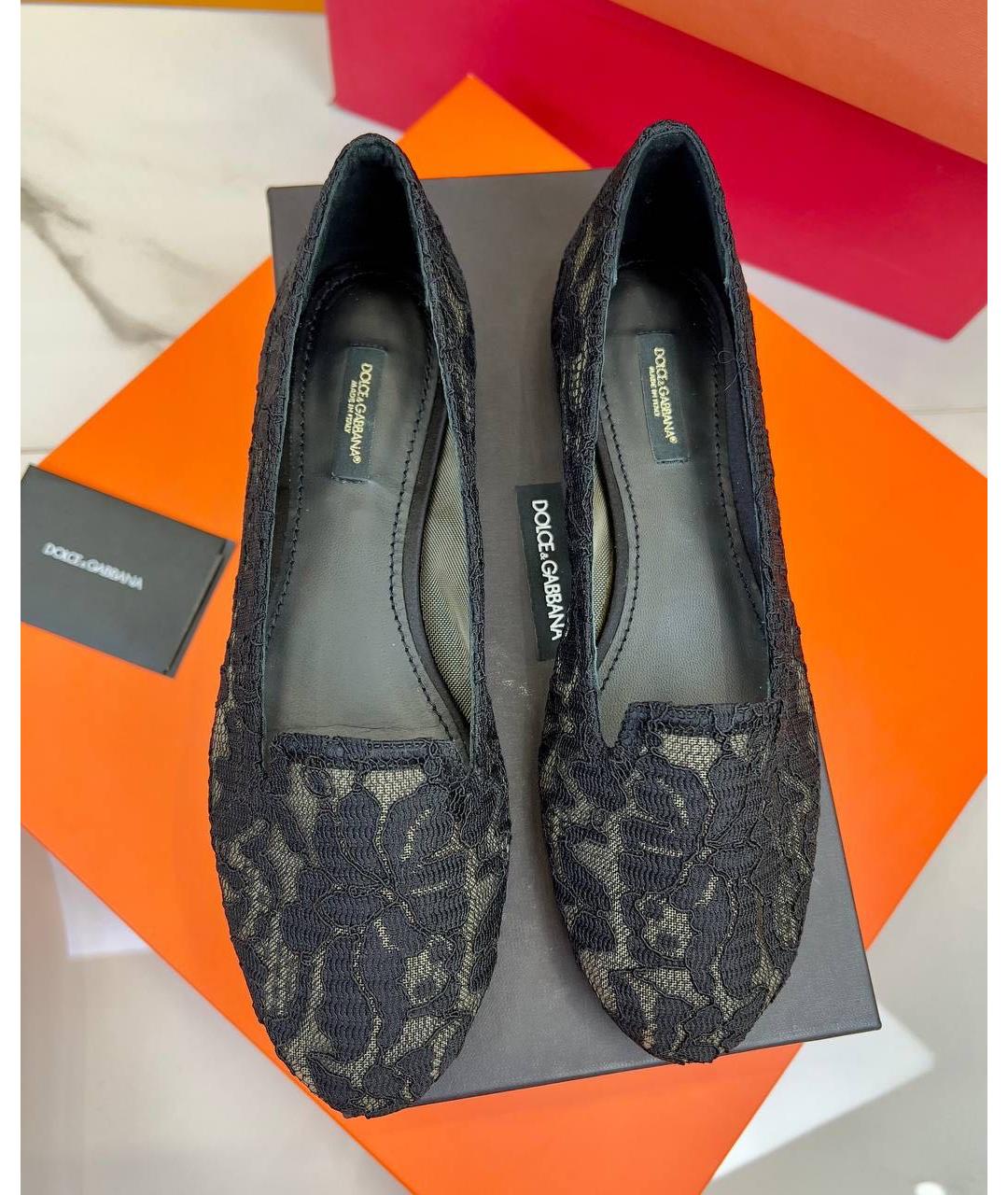DOLCE&GABBANA Черные лоферы, фото 6