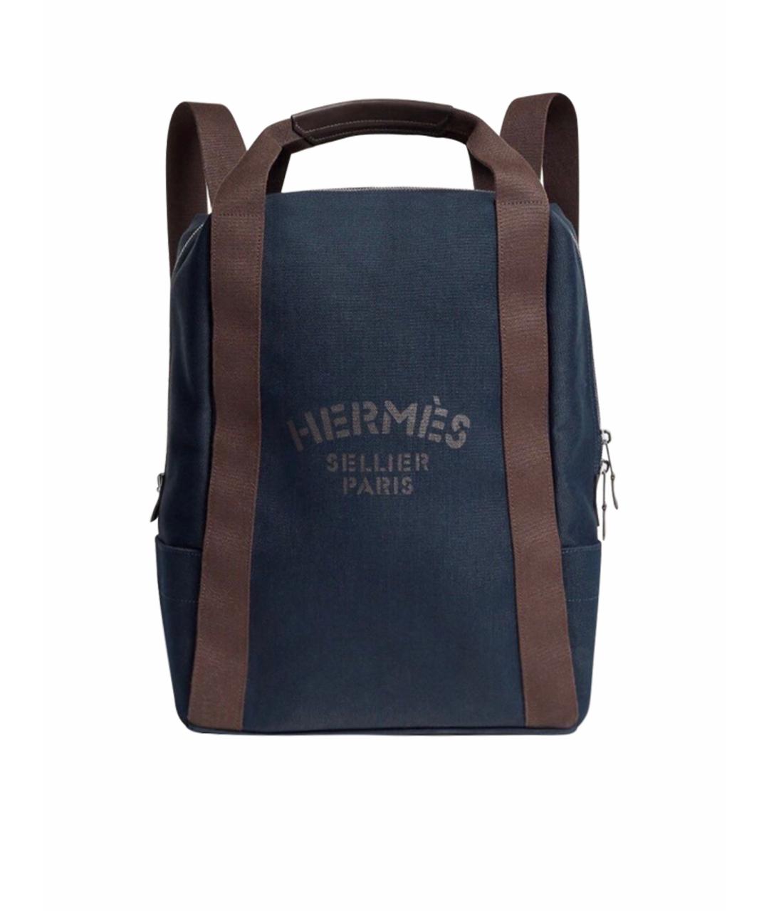 HERMES Темно-синий рюкзак, фото 1