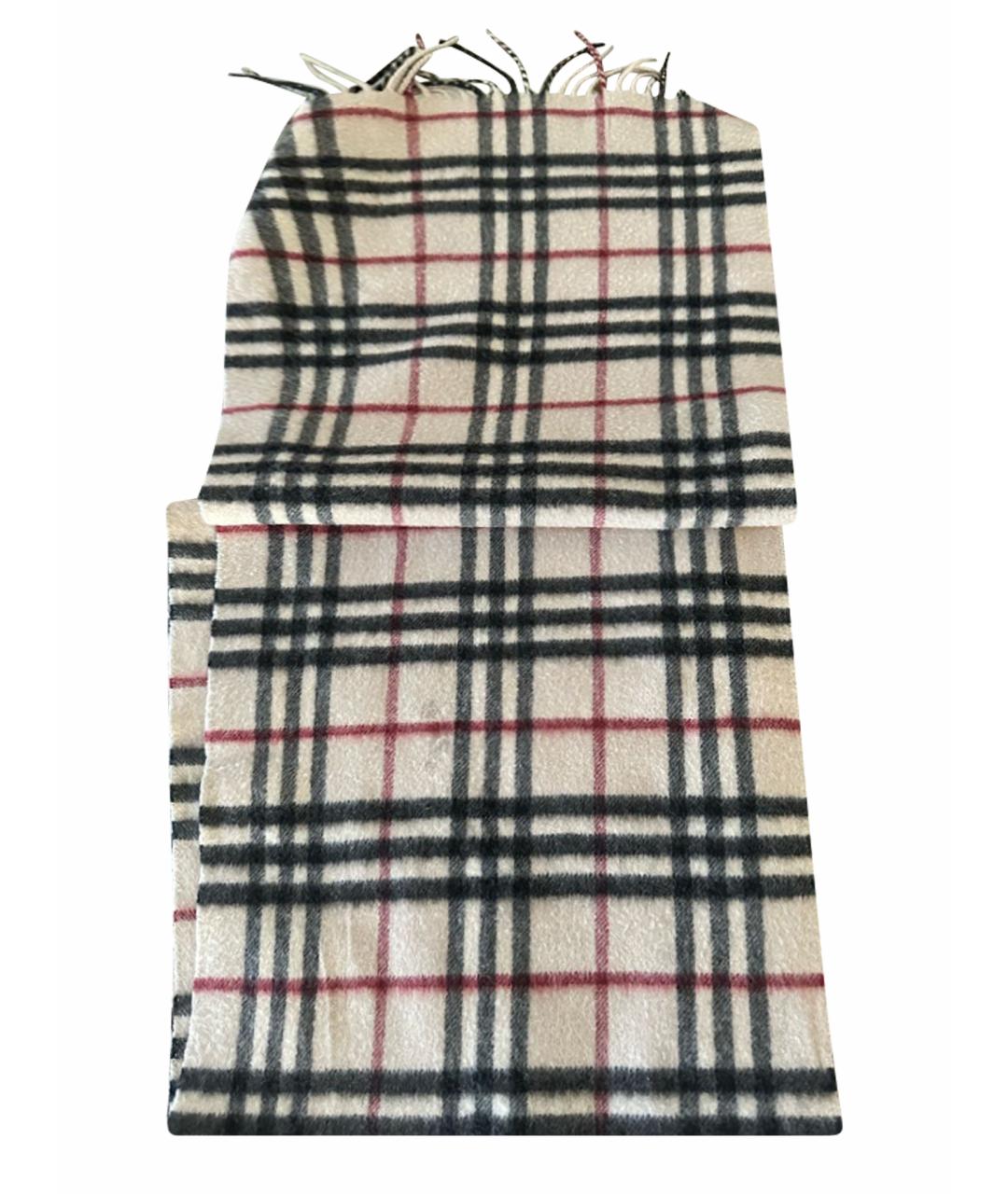 BURBERRY Бежевый кашемировый шарф, фото 1