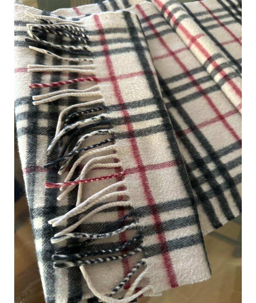 BURBERRY Бежевый кашемировый шарф, фото 2