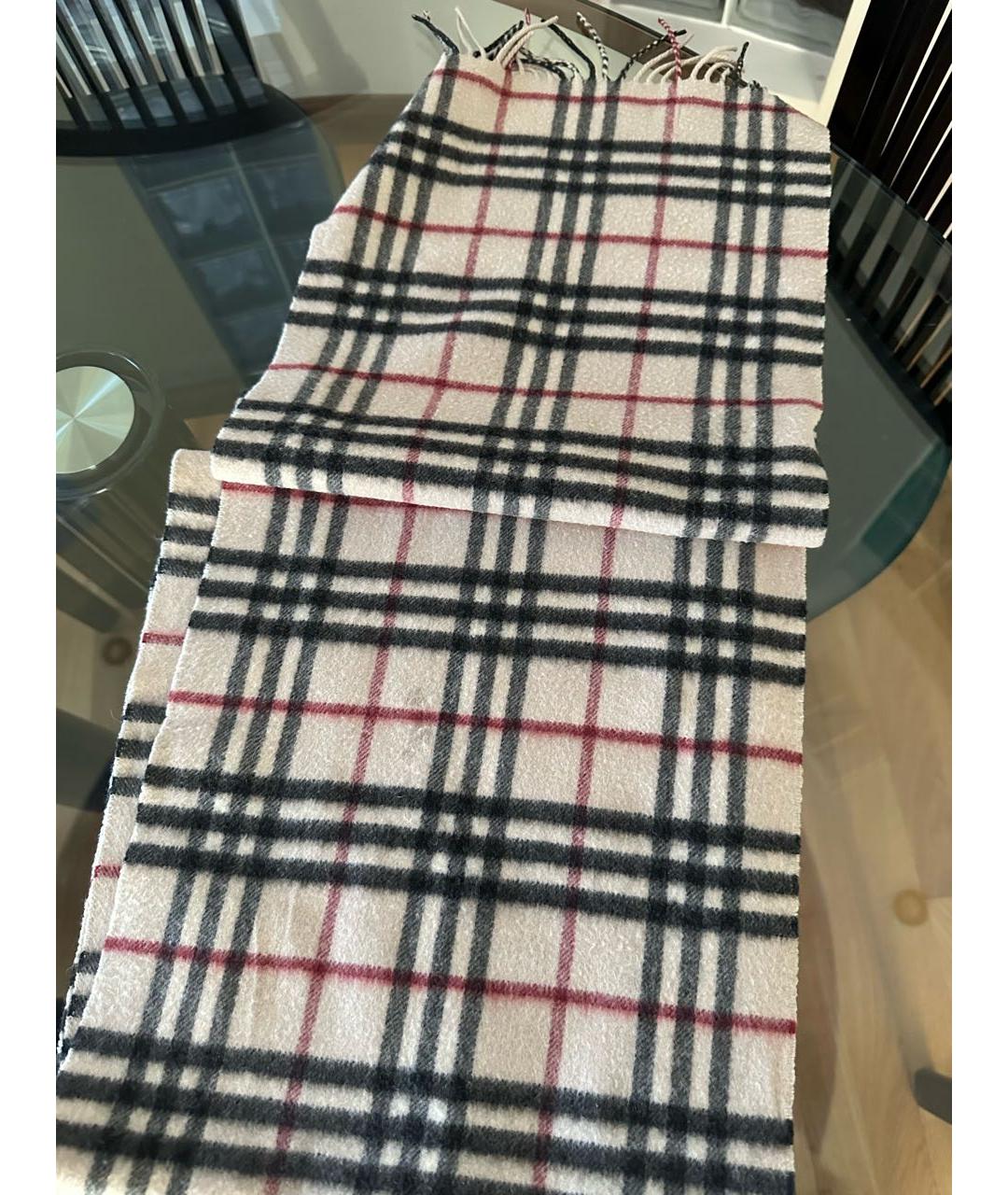 BURBERRY Бежевый кашемировый шарф, фото 5