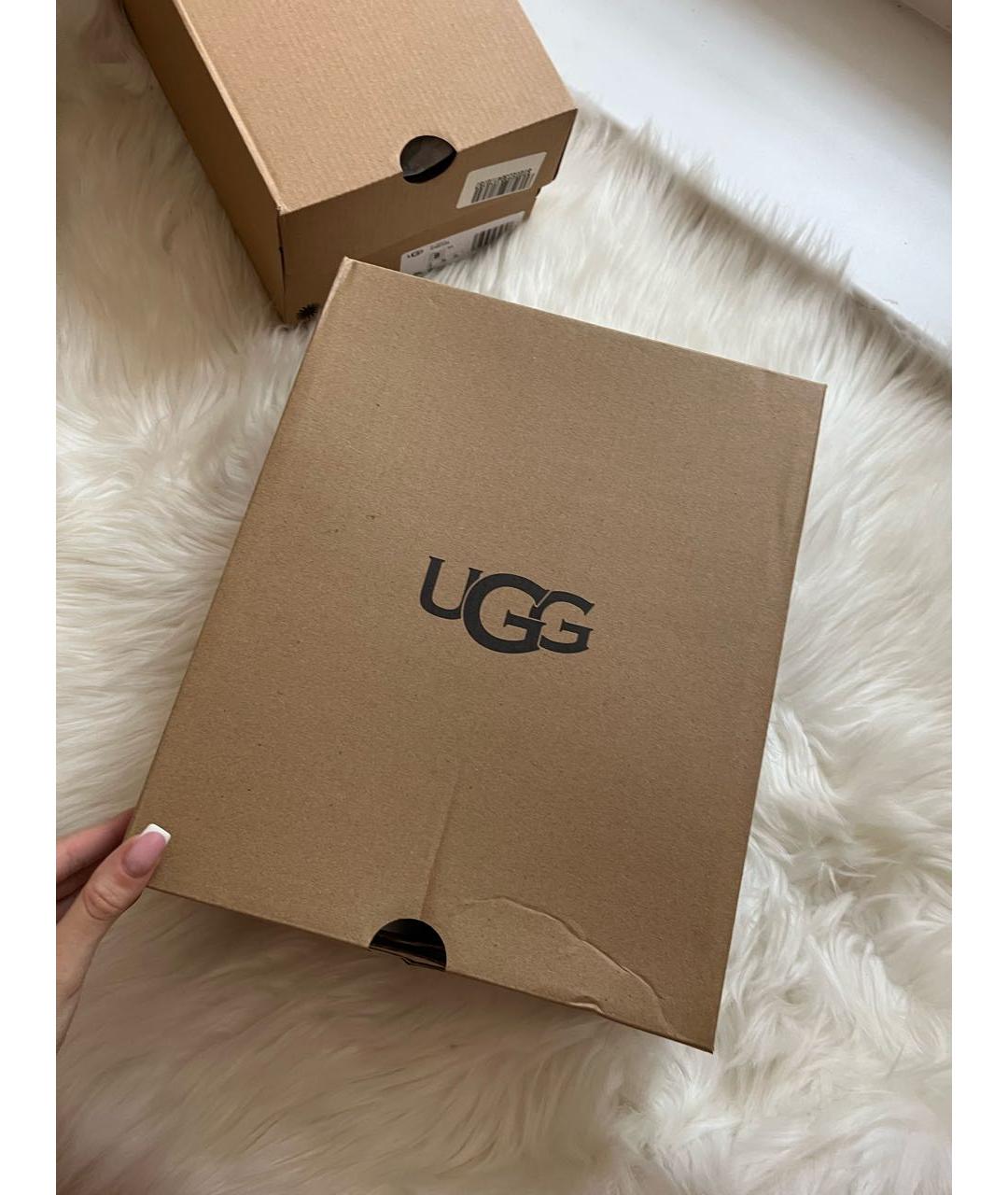UGG AUSTRALIA Розовые замшевые полусапоги, фото 8